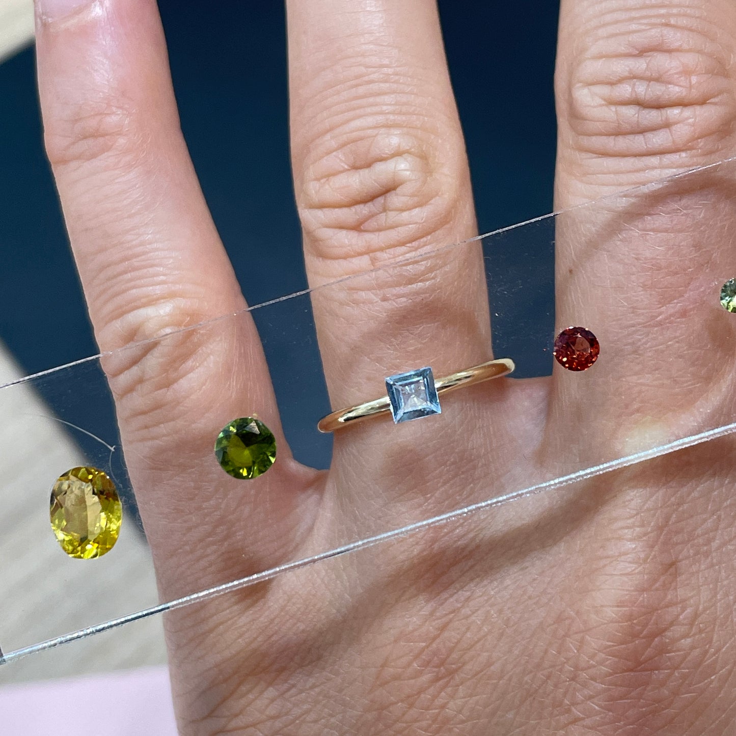 Gemstone and Pearl Display
