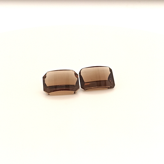 Rauchquarz RECT FAC 13.95x10x6 mm 12.7 ct