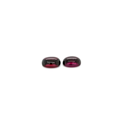 Granat Rhodolith OV CAB 10x7x4.5 mm 8.02 ct