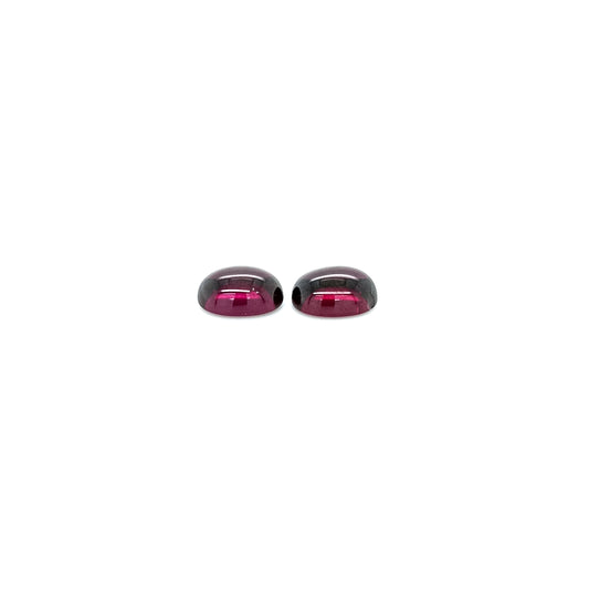 Granat Rhodolith OV CAB 10x7x4 mm 7.24 ct