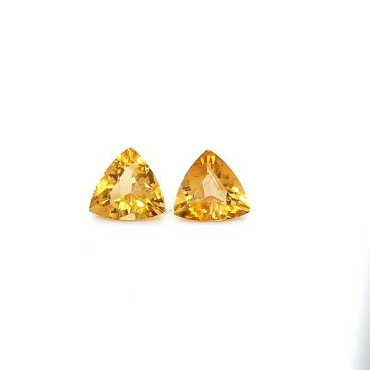 Citrin TRI FAC 15x15 mm 15.24 ct