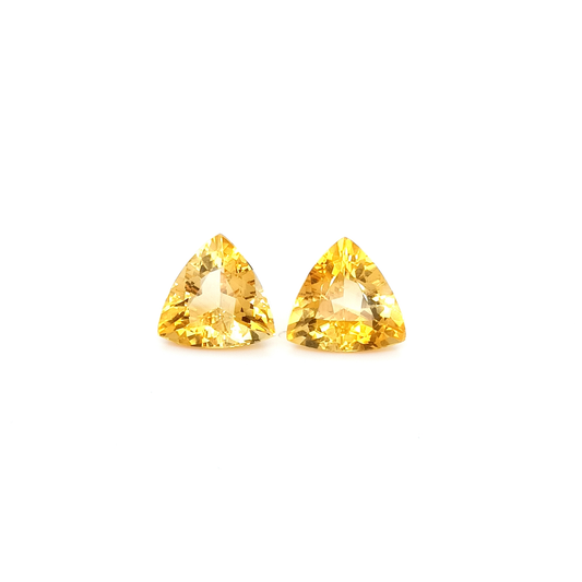 Citrin TRI FAC 14.7x14.7 mm 15.44 ct