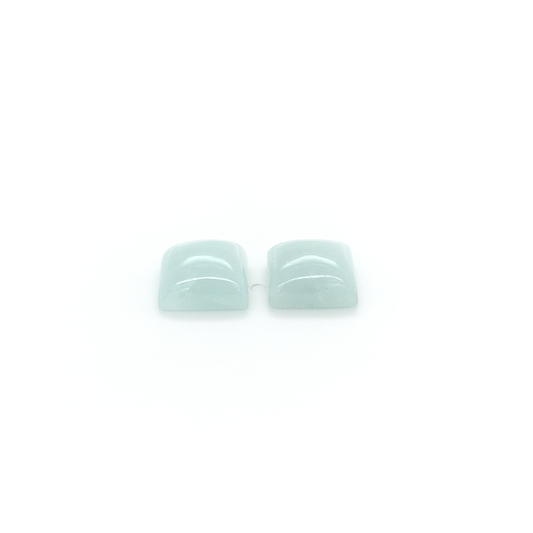 Aquamarin SQ CAB 12x12 mm 9 ct