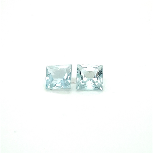 Aquamarin SQ FAC 6x6 mm 2.11 ct