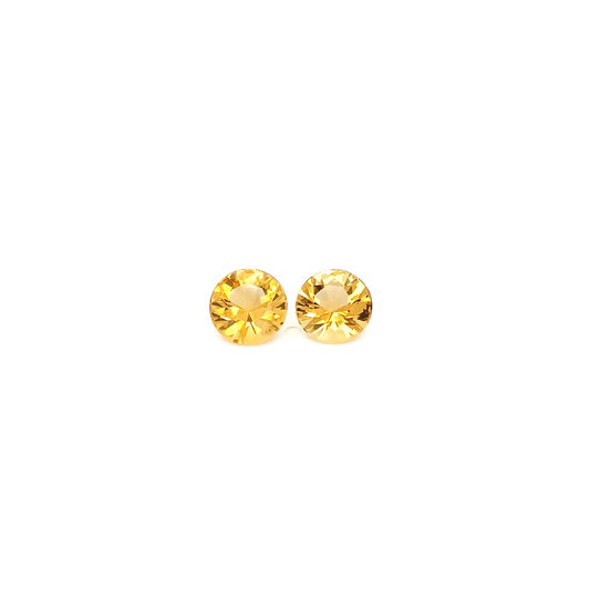 Citrin RD FAC 9x9 mm 4.15 ct