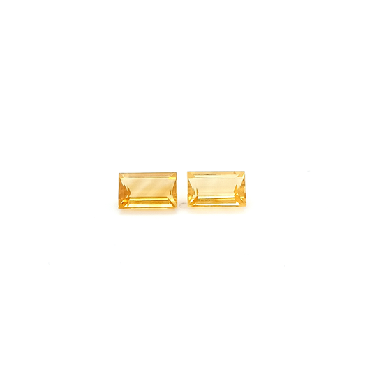 Citrin RECT FAC 11x5 mm 6.31 ct