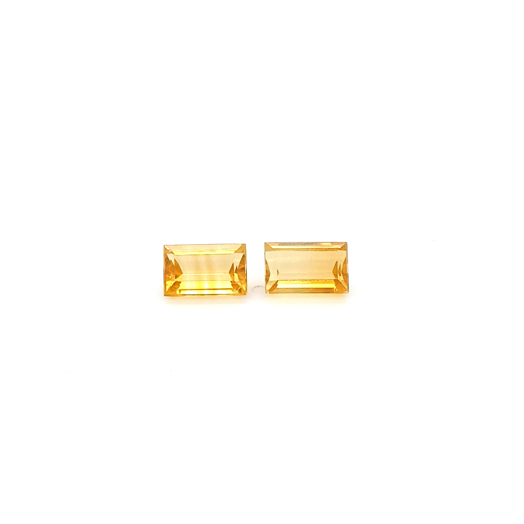 Citrin RECT FAC 11x7 mm 6.96 ct
