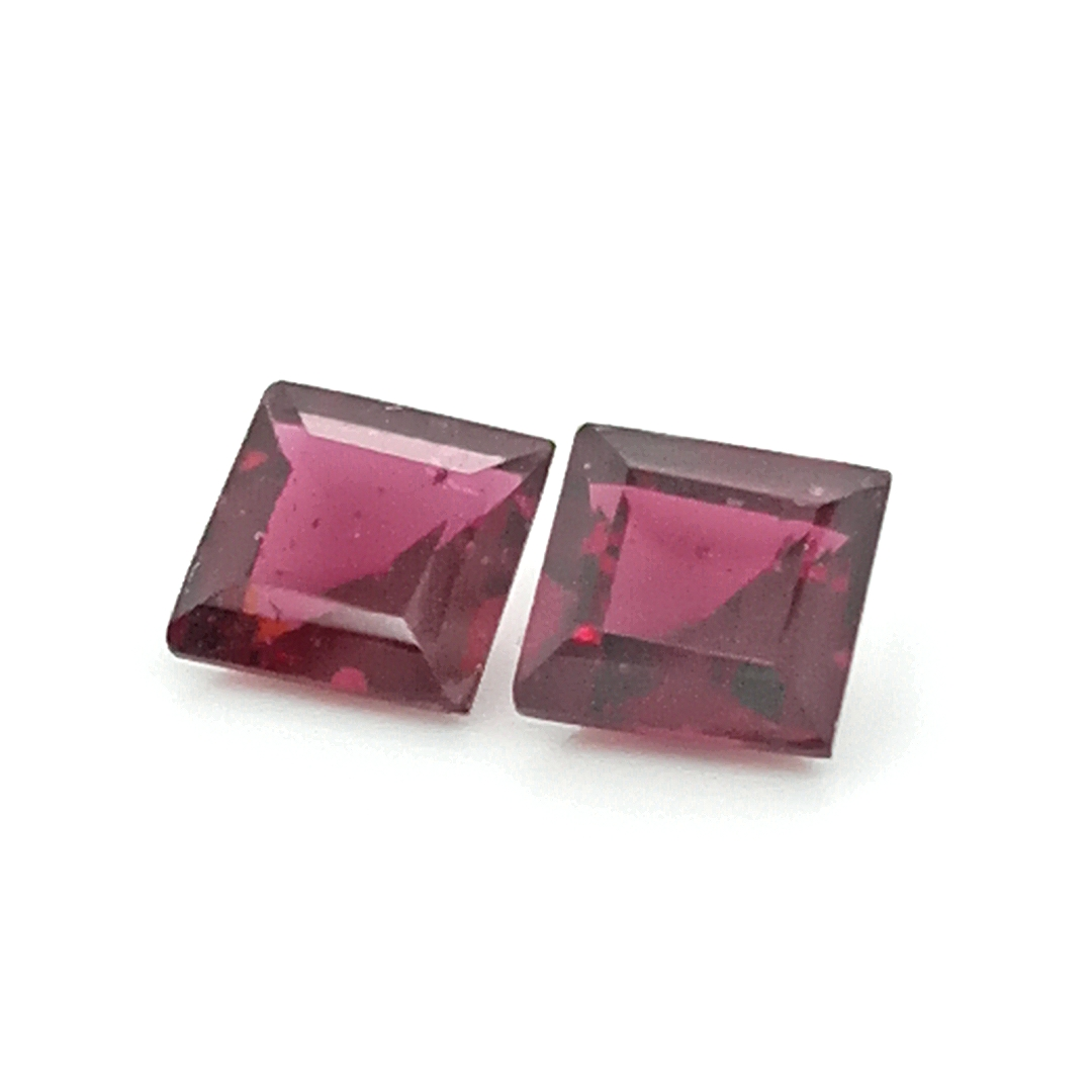 Granat Rhodolith SQ FAC 6x6 mm 4.45 ct