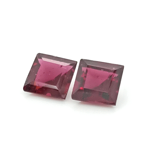 Granat Rhodolith SQ FAC 6x6 mm 4.45 ct