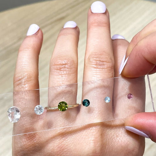 Gemstone and Pearl Display