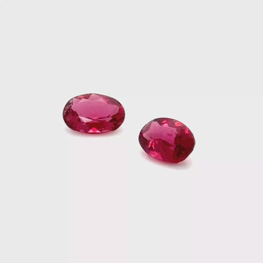 Rubellit 7x5x2.9 mm 1.38 ct