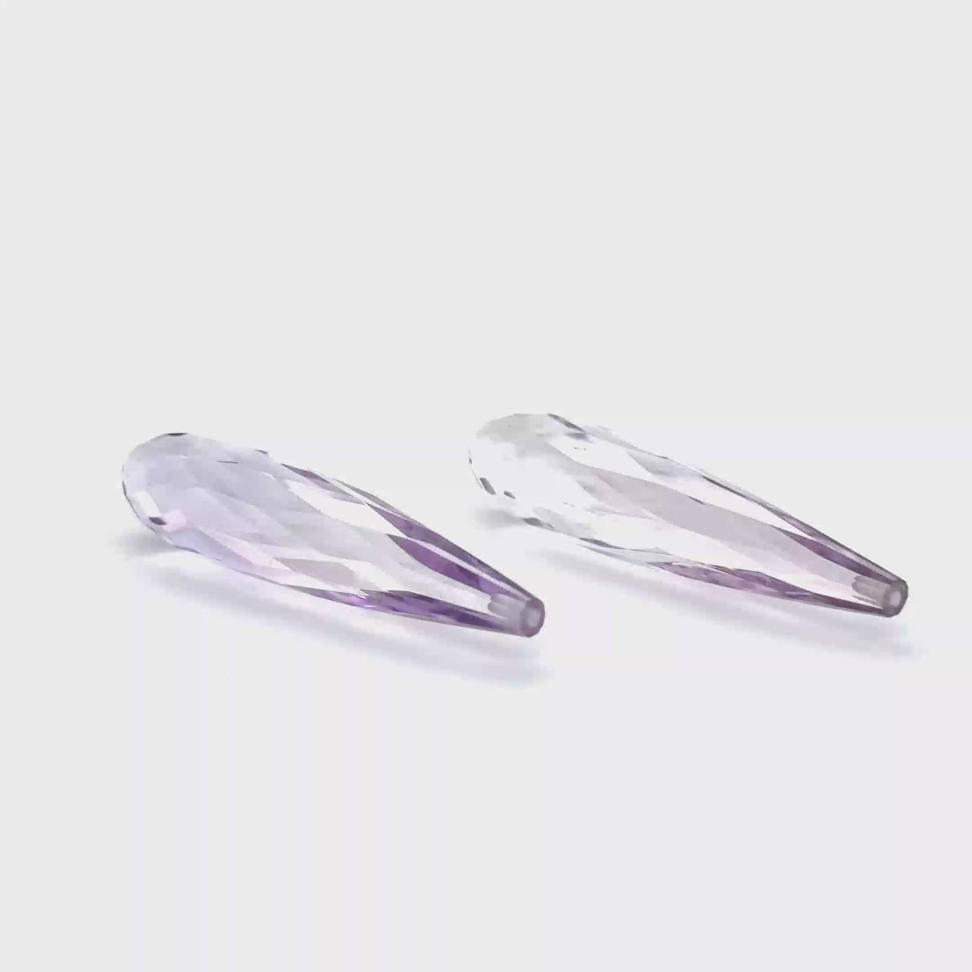 Amethyst 40.5x8.9x8.9 mm 44 ct