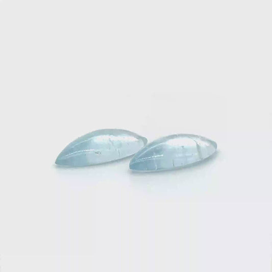 Aquamarin 22.5x9.6x5.1 mm 18.47 ct