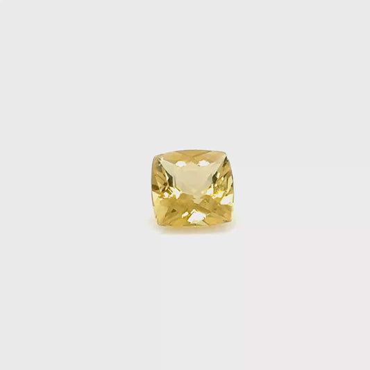 Goldberyll 7.1x7.1x4.33 mm 1.28 ct